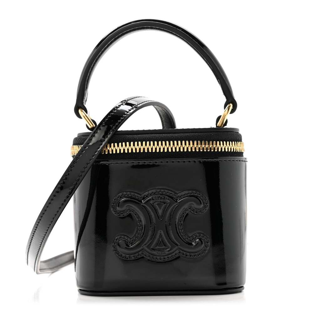 Celine Patent Calfskin Triomphe Mini #262982C10B